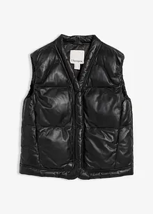 Leren bodywarmer van lamsnappa, bonprix
