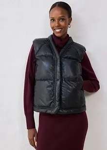 Leren bodywarmer van lamsnappa, bonprix