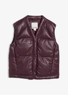 Leren bodywarmer van lamsnappa, bonprix