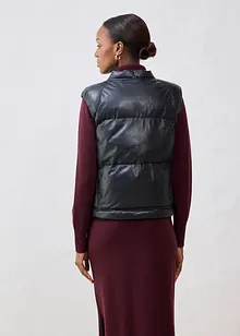 Leren bodywarmer van lamsnappa, bonprix