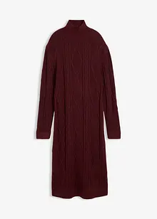 Gebreide jurk met vlechtpatroon, bonprix