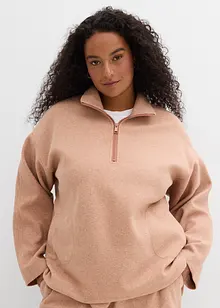 Oversized fleece trui, bonprix