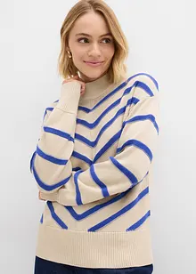 Trui met structuurstrepen, bonprix