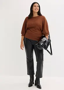 Imitatieleren broek, bonprix