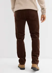 Regular fit stretch corduroy broek in washed out look, straight, bonprix