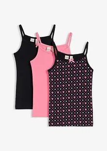 Top met zacht biologisch katoen (set van 3), bonprix