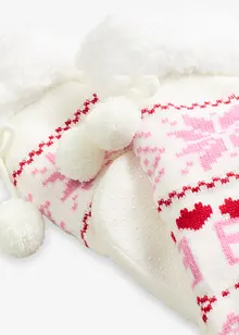 Huissokken met teddy voering en aangenaaide zool, bonprix