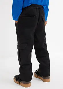 Thermo Regular Fit cargo broek met jersey voering, bonprix