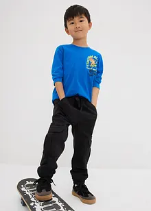 Thermo Regular Fit cargo broek met jersey voering, bonprix