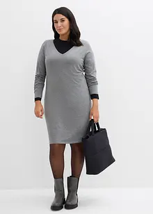 Jersey jurk van viscose (set van 2), bonprix