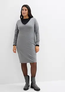 Jersey jurk van viscose (set van 2), bonprix