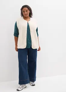 Katoenen Henley shirt met knoopsluiting, bonprix