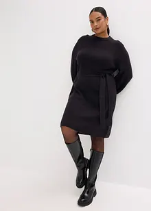 Gebreide jurk met ballonmouwen, bonprix