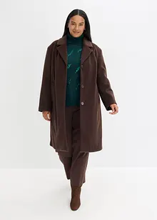 Korte coat in wollen look, bonprix
