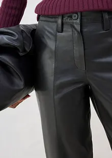 Leren broek van lamsnappa, bonprix