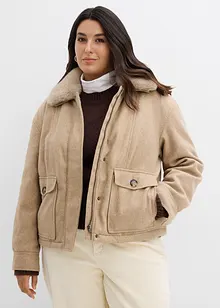 Winterjas in wollen look, bonprix