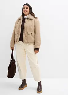 Winterjas in wollen look, bonprix