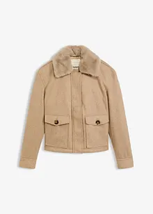 Winterjas in wollen look, bonprix