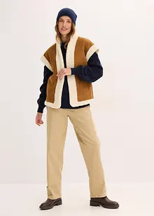 Oversized trui met kabelpatroon, bonprix