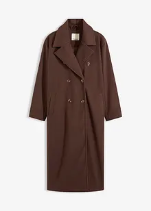Lange oversized jas in wollen look, bonprix