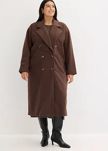 Lange oversized jas in wollen look, bonprix