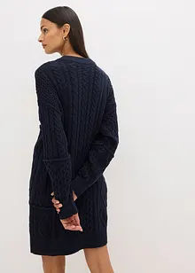 Gebreide jurk met kabelpatroon, bonprix
