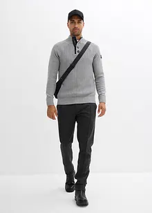 Trui met gerecycled katoen en opstaande kraag, bonprix