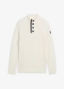 Trui met gerecycled katoen en opstaande kraag, bonprix