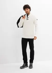 Trui met gerecycled katoen en opstaande kraag, bonprix