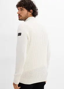 Trui met gerecycled katoen en opstaande kraag, bonprix