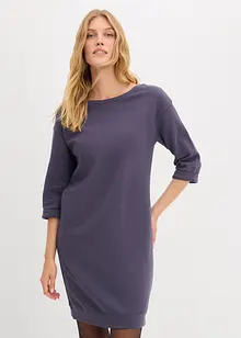 Sweatjurk, 3/4 mouwen, binnenkant zacht geruwd, bonprix