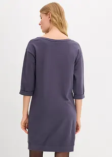 Sweatjurk, 3/4 mouwen, binnenkant zacht geruwd, bonprix