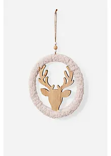 Hangende decoratiekrans met elandkop, bonprix