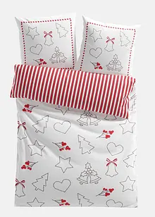 Dubbelzijdig dekbedovertrek met kerstmotief, bonprix
