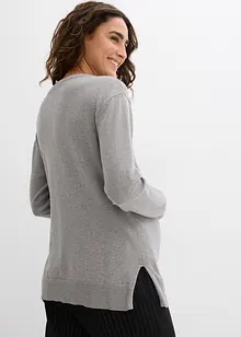 3-in-1 zwangerschapstrui en borstvoedings top van gebreid katoen, bonprix