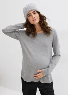 3-in-1 zwangerschapstrui en borstvoedings top van gebreid katoen, bonprix