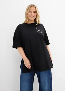 Oversized longshirt van biologisch katoen, bonprix