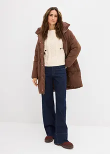 Lange gewatteerde jas, bonprix