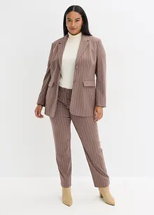 Damespak met krijtstrepen (2-dlg.), bonprix