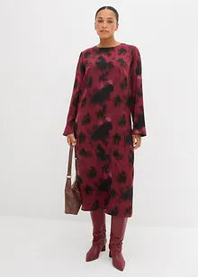 Midi jurk van satijn, bonprix