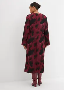 Midi jurk van satijn, bonprix