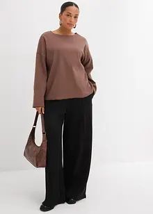 Geribde longsleeve, bonprix