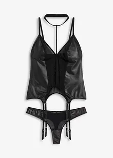 Jarreteltop en slip (2-dlg. set), bonprix