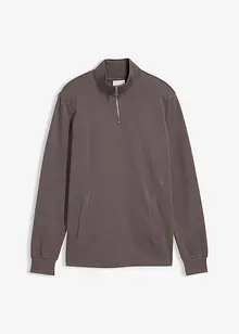 Sweater van biologisch katoen met rechte onderrand en praktische zakken, bonprix