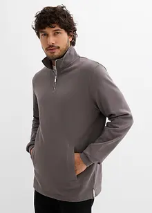 Sweater van biologisch katoen met rechte onderrand en praktische zakken, bonprix