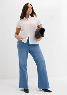 Flared jeans mid waist, bonprix