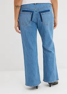 Flared jeans mid waist, bonprix