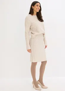 Thermomaillot 150 den met fleece voering, bonprix