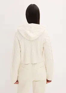 Grof gebreide trui met capuchon, bonprix