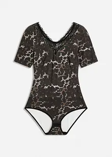 Body van modal met kant en halflange mouwen, bonprix